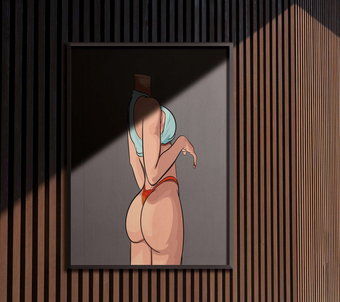 Model 48 Baked Art digital artwork showcasing a stylish character in vibrant colors and sleek design.