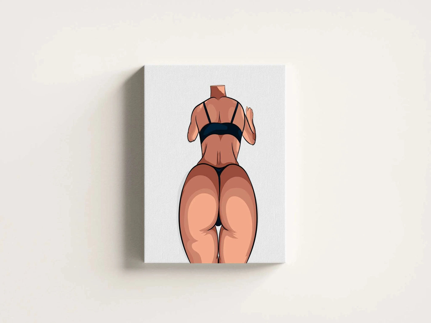 Digital artwork of Lingerie Model 49 with bold character design and vibrant colors.