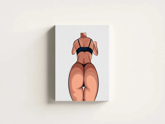 Digital artwork of Lingerie Model 49 with bold character design and vibrant colors.