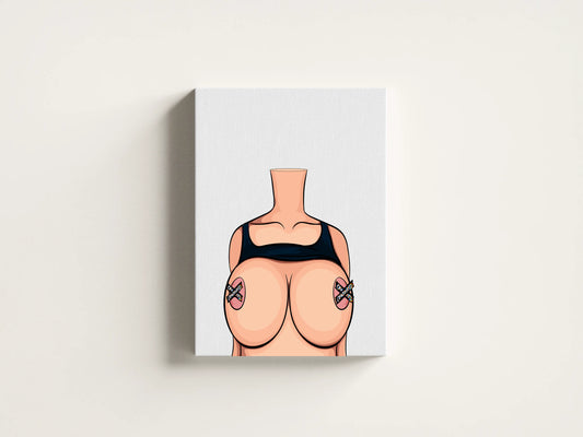 Headless female form digital art on canvas, Model 57, ideal for fashion and branding, with customizable features for designers.
