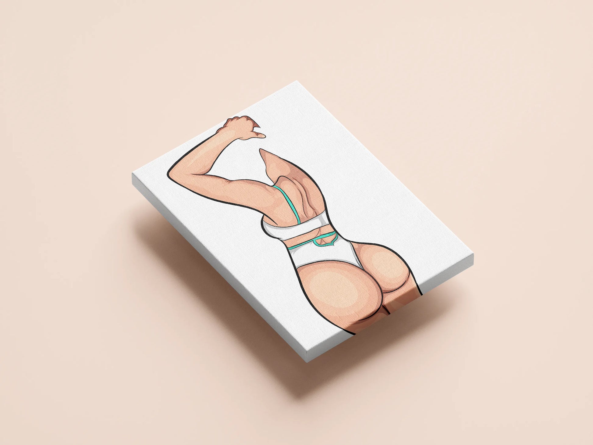 Model 59 Baked Art digital artwork featuring bold lines and captivating figure.