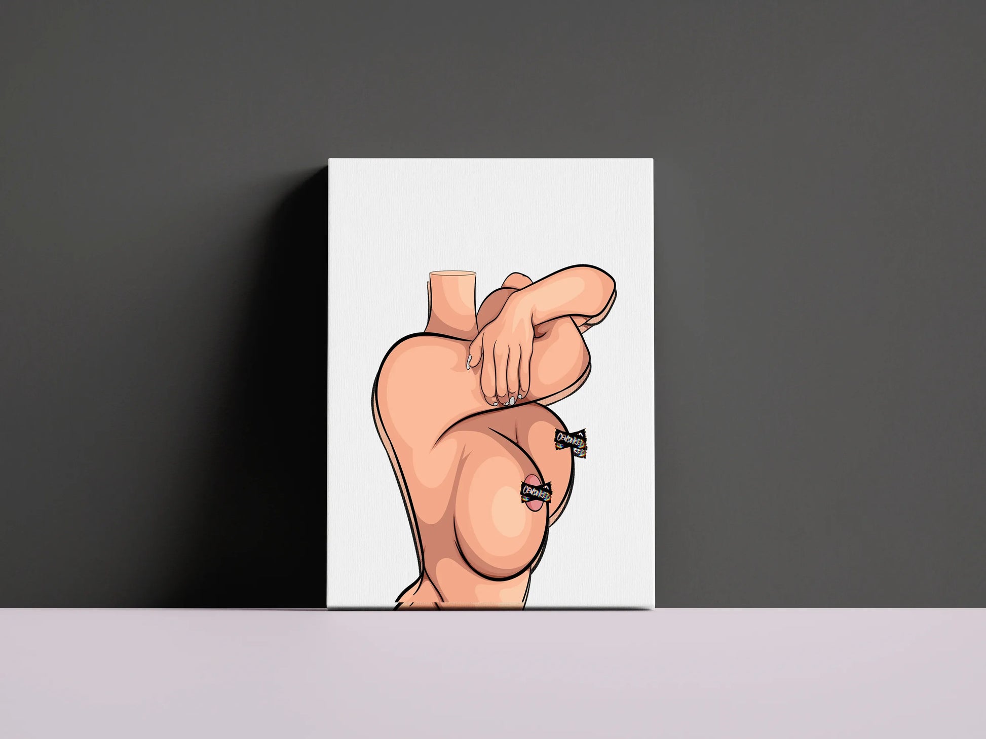 Elegant digital artwork of a customizable, sensual female figure in Model 60 pose.