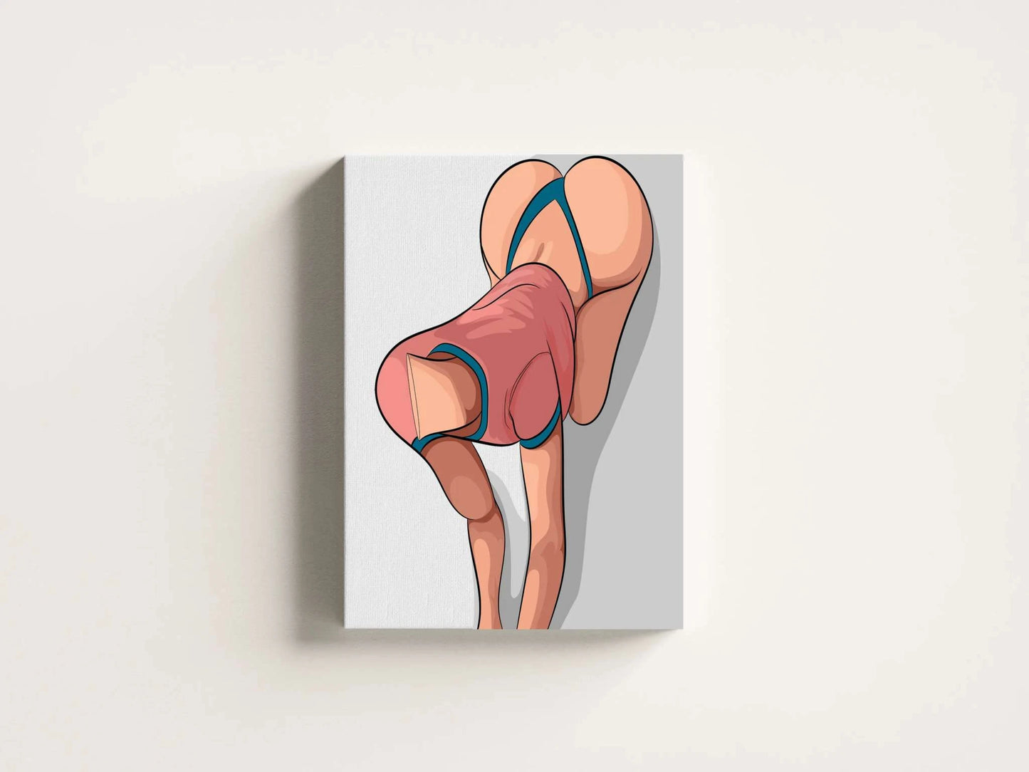 Digital art of Lingerie Model 63, showcasing modern style and bold confidence, available as a downloadable file.