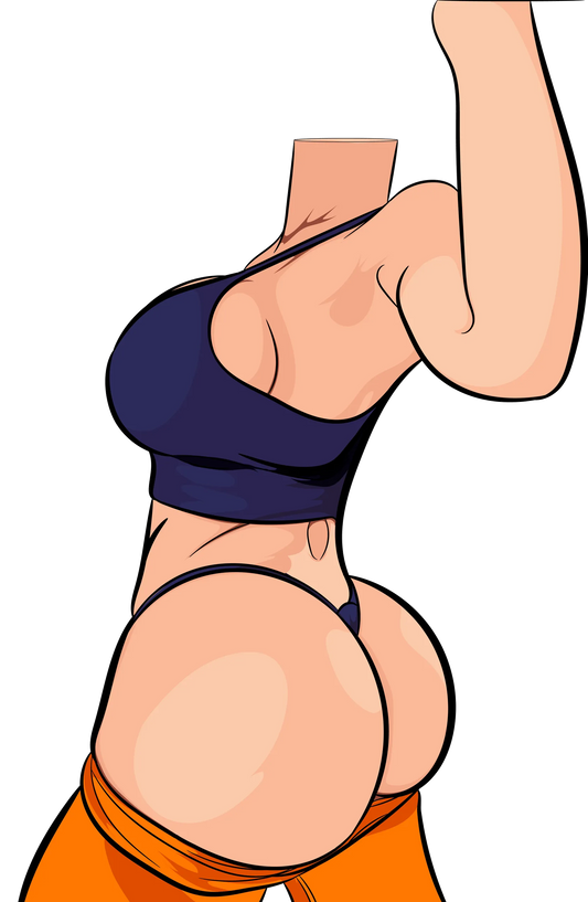 headless female figure digital artwork, customizable for print, Lingerie Model 71, high-quality PNG and AI files, exclusive digital download