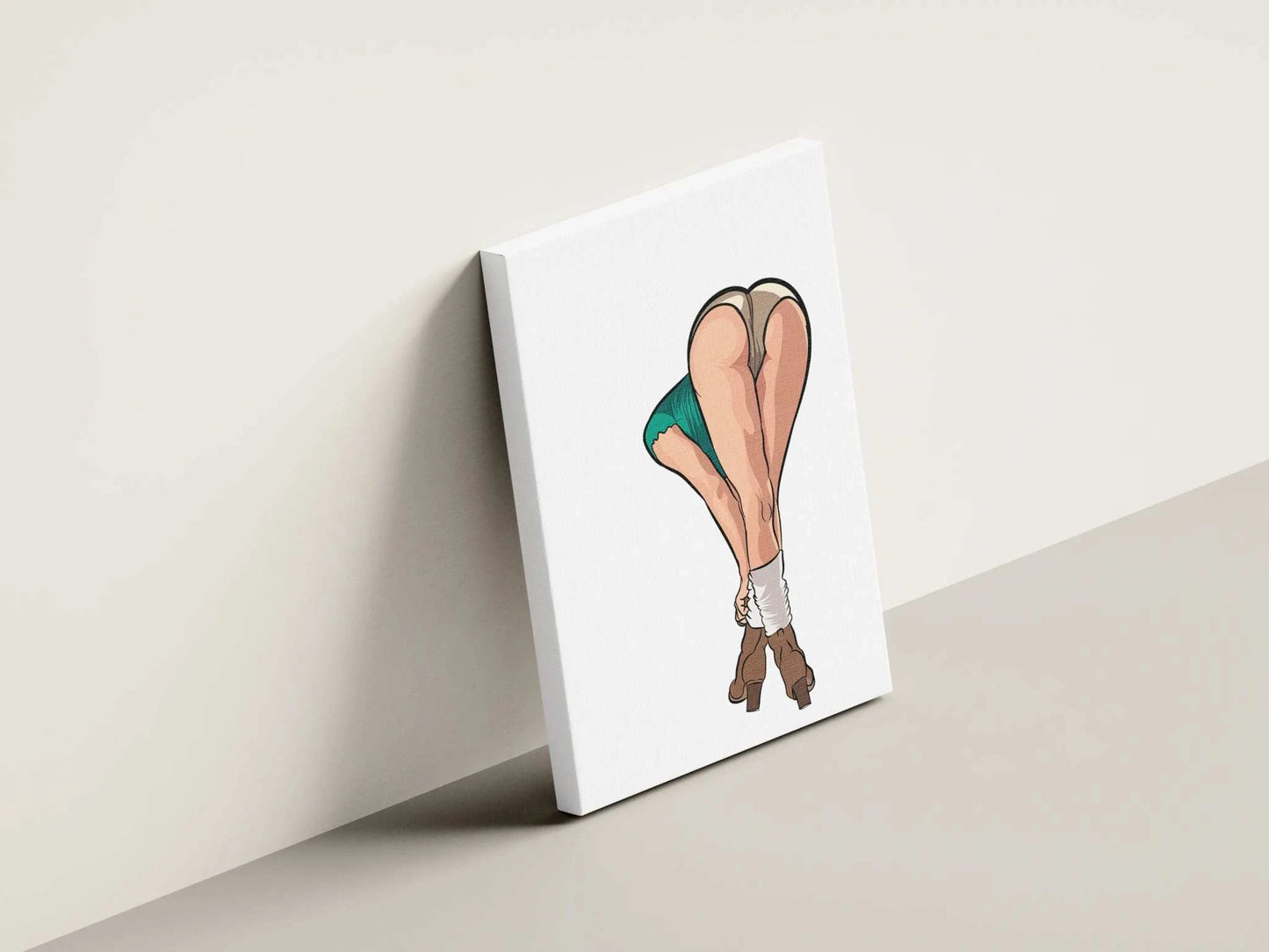 Digital artwork featuring bold shapes and vivid detail from Baked Art - Model 72 on canvas.