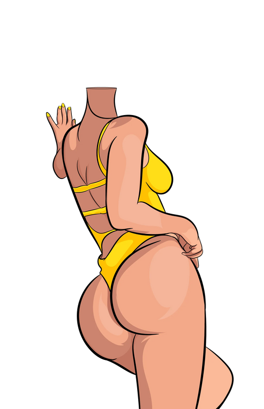 Digital illustration of Baked Art - Model 73 in vibrant colors and bold curves.