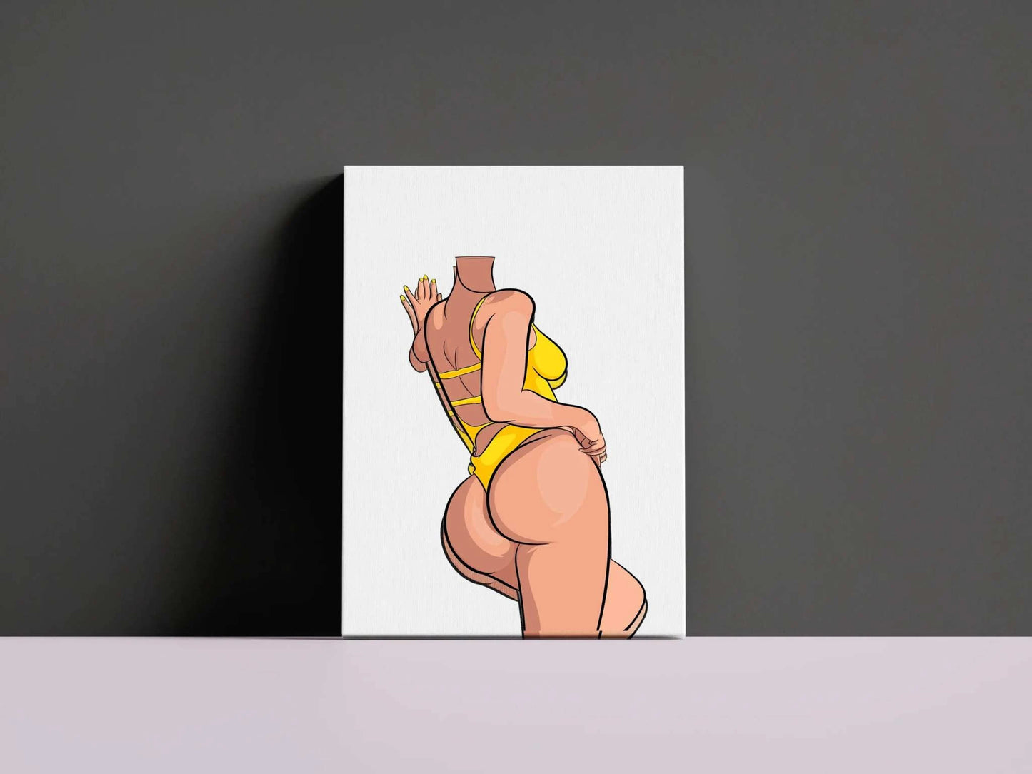 Baked Art - Model 73, vibrant digital illustration with bold curves.