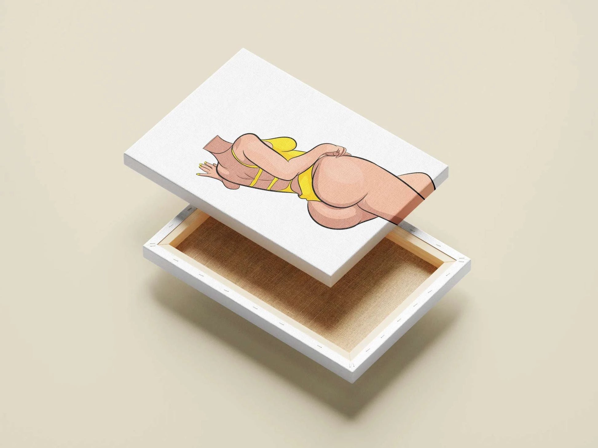 Digital illustration of Baked Art - Model 73 with vibrant colors and bold curves, displayed on a white box.