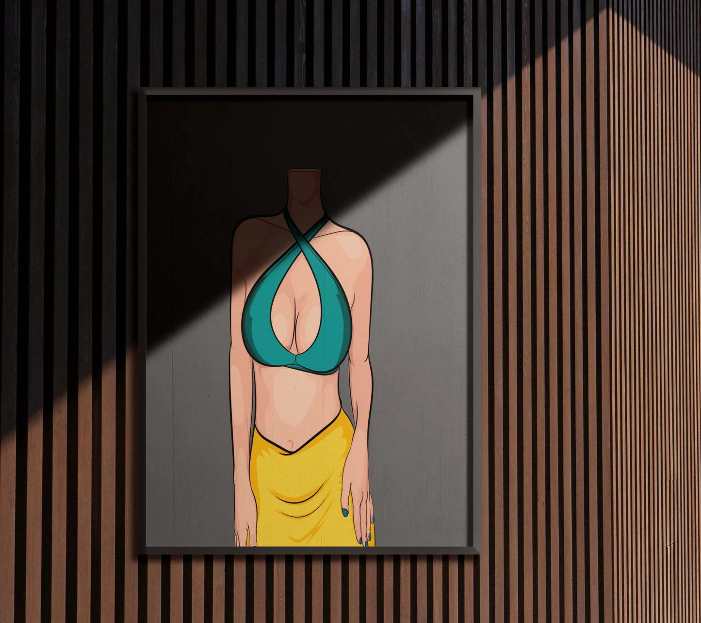 Vibrant minimalist digital art in bold colors, showcasing Baked Art - Model 81.