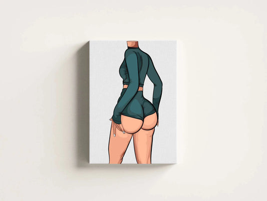 Baked Art - Model 84 digital artwork featuring figure in sleek matching outfit.