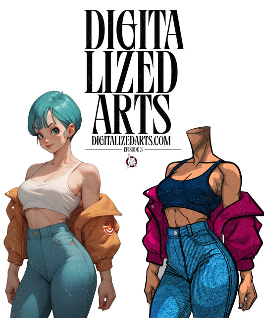 Episode 3 - Free Bulma Dragon Ball Z Vector Art Template | Adobe Illustrator Download