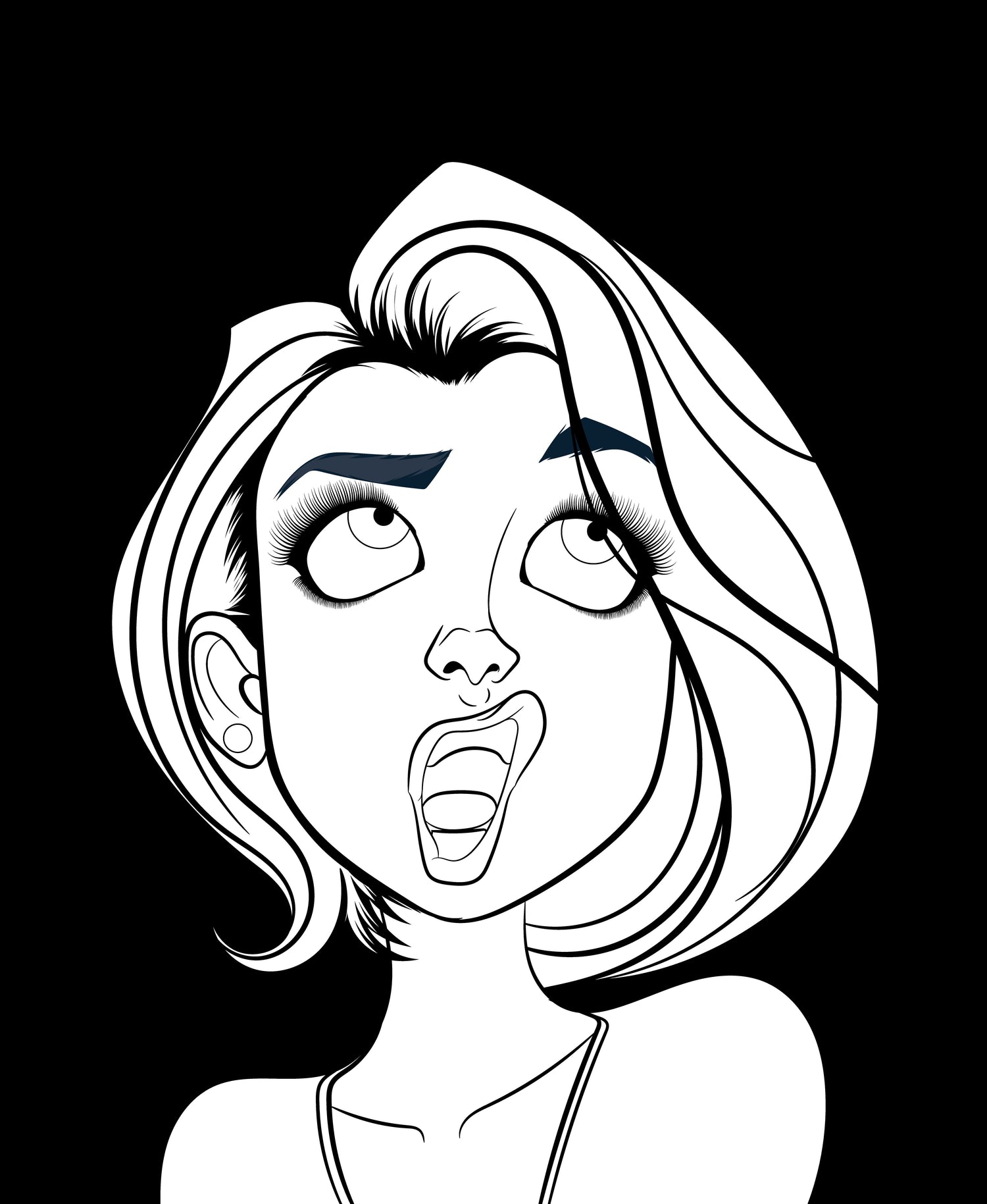 Line Art - Character & Human faces