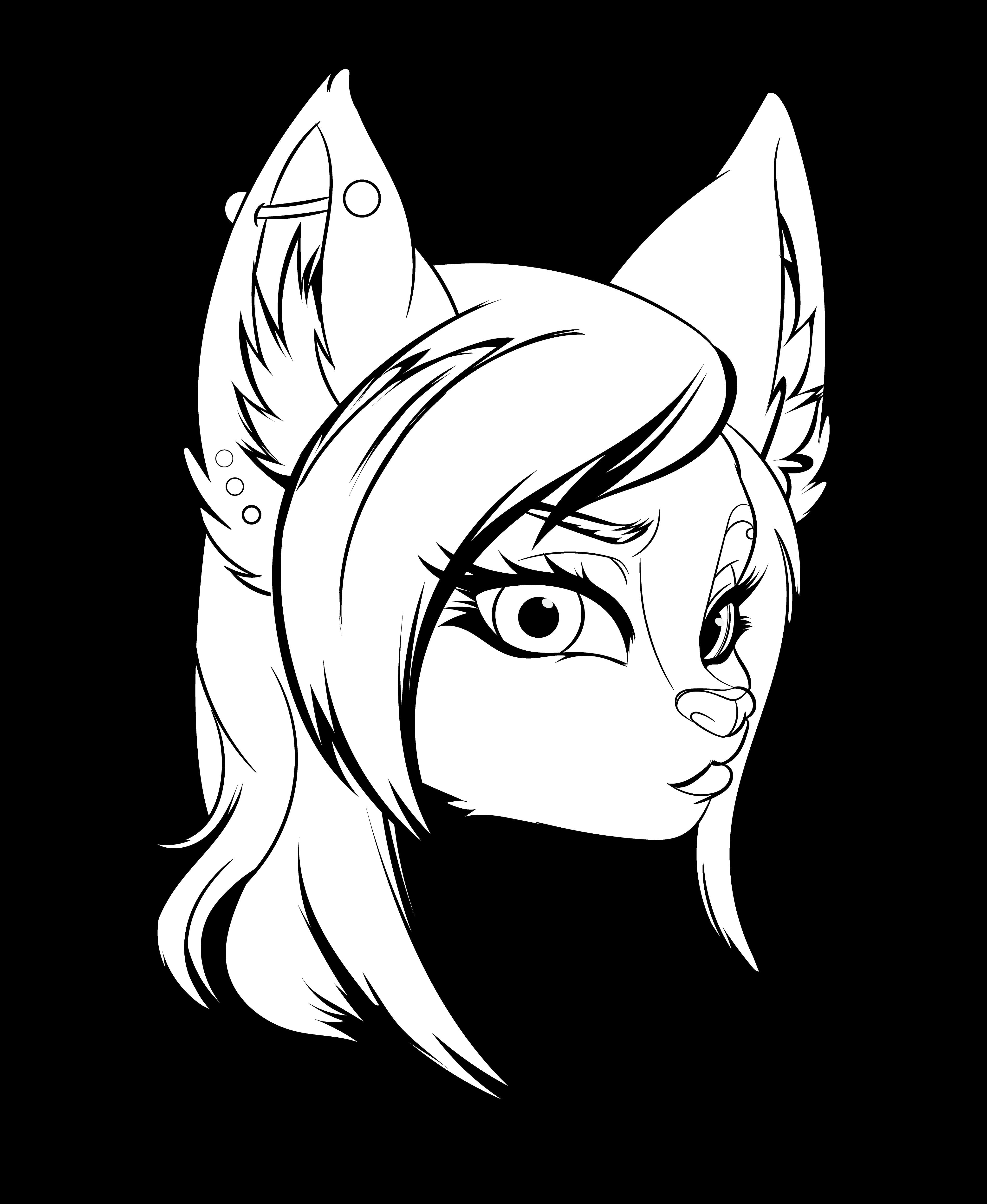 Furry Line Cook Line Art Furry Collection – Minimalist Furry Character Sketches ...