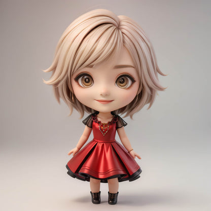 Custom Doll-Like A.I. Digitalized Arts: Transform Yourself into a Cute Miniature Figure