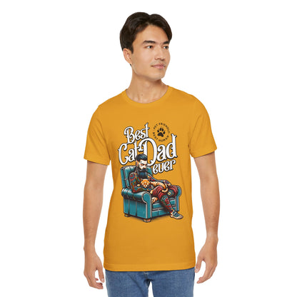 Best Cat Dad Ever Unisex T-Shirt – Perfect Gift for Cat Lovers - FPD