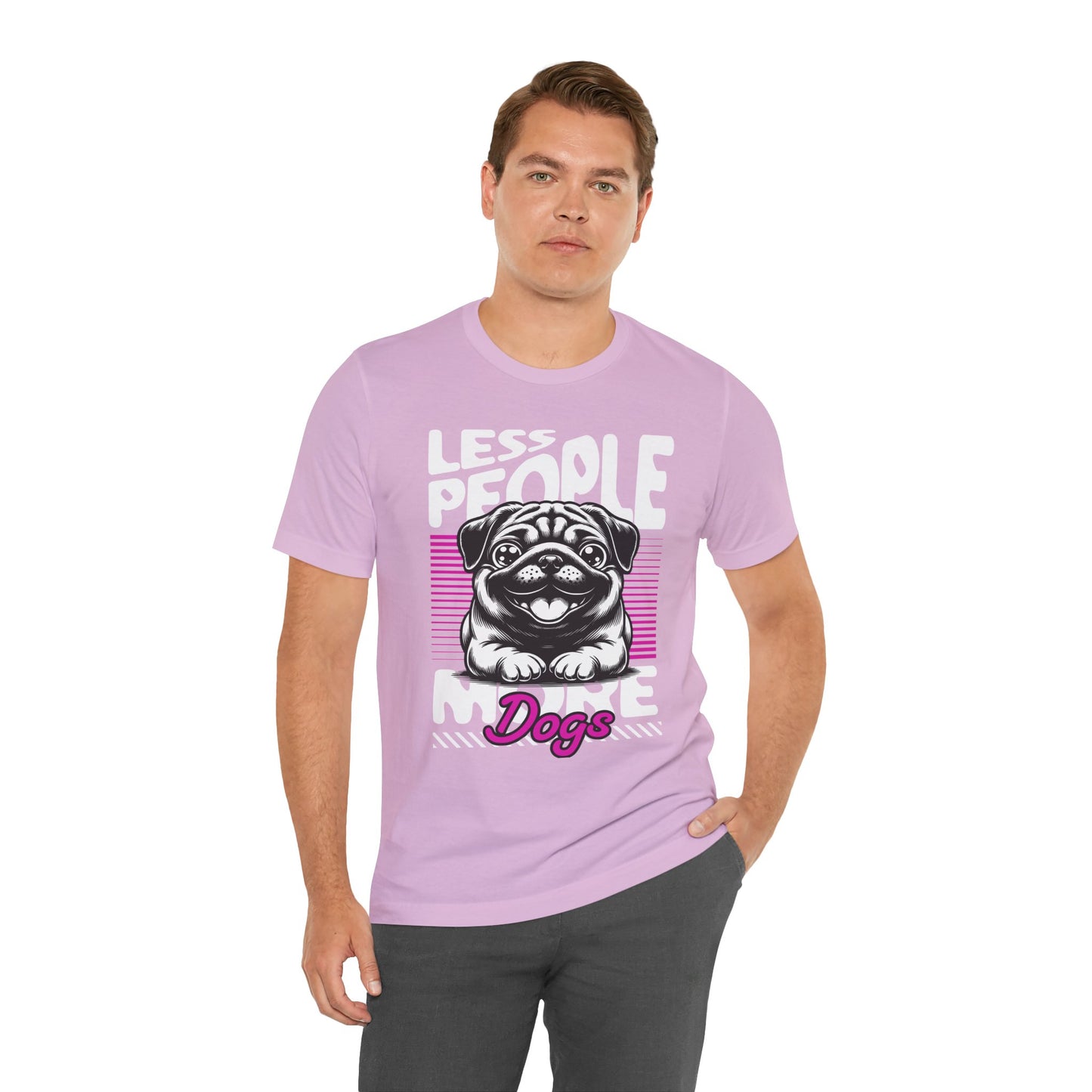 Less People More Dogs Unisex T-Shirt – Funny Dog Lover Tee - FBP