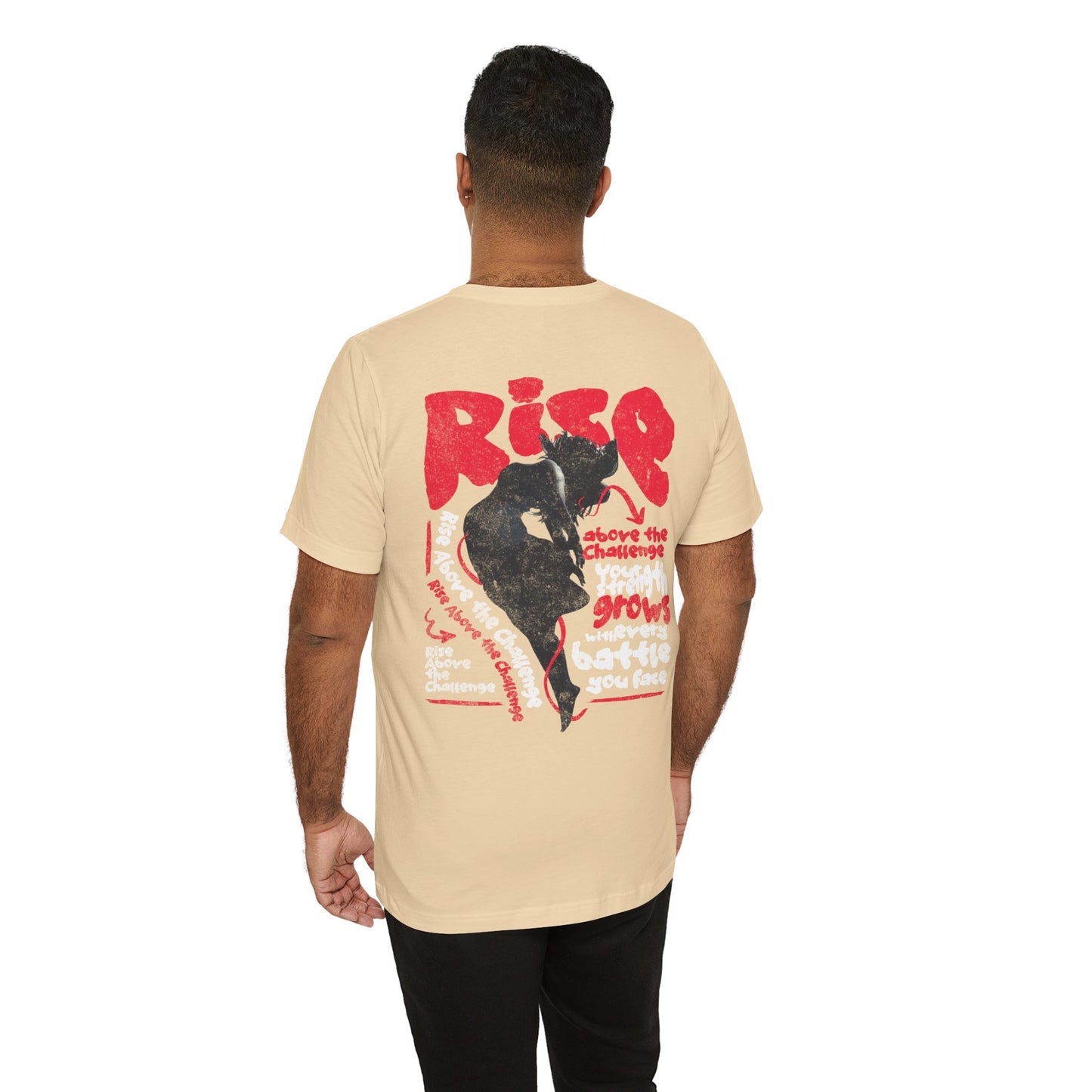 F&BPD - Unisex T-shirt - Rise Tee – Empowerment & Motivation Statement Shirt