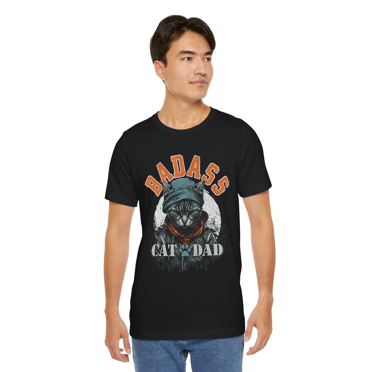 Badass Cat Dad Unisex T-Shirt – Funny Cat Lover Tee for Proud Pet Owners - FPD