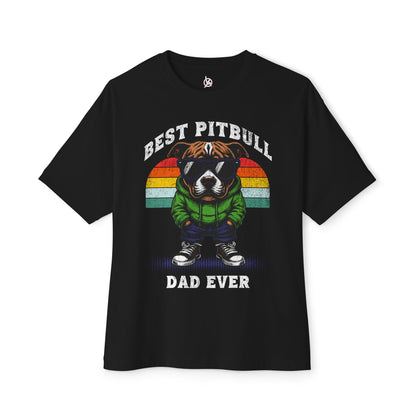 FPD - Best Pitbull Dad Oversized Tee – Dog Lover Streetwear