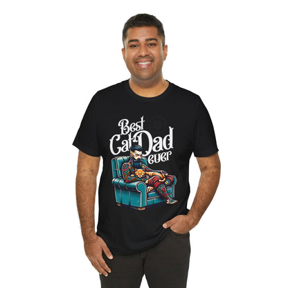 Best Cat Dad Ever Unisex T-Shirt – Perfect Gift for Cat Lovers - FPD