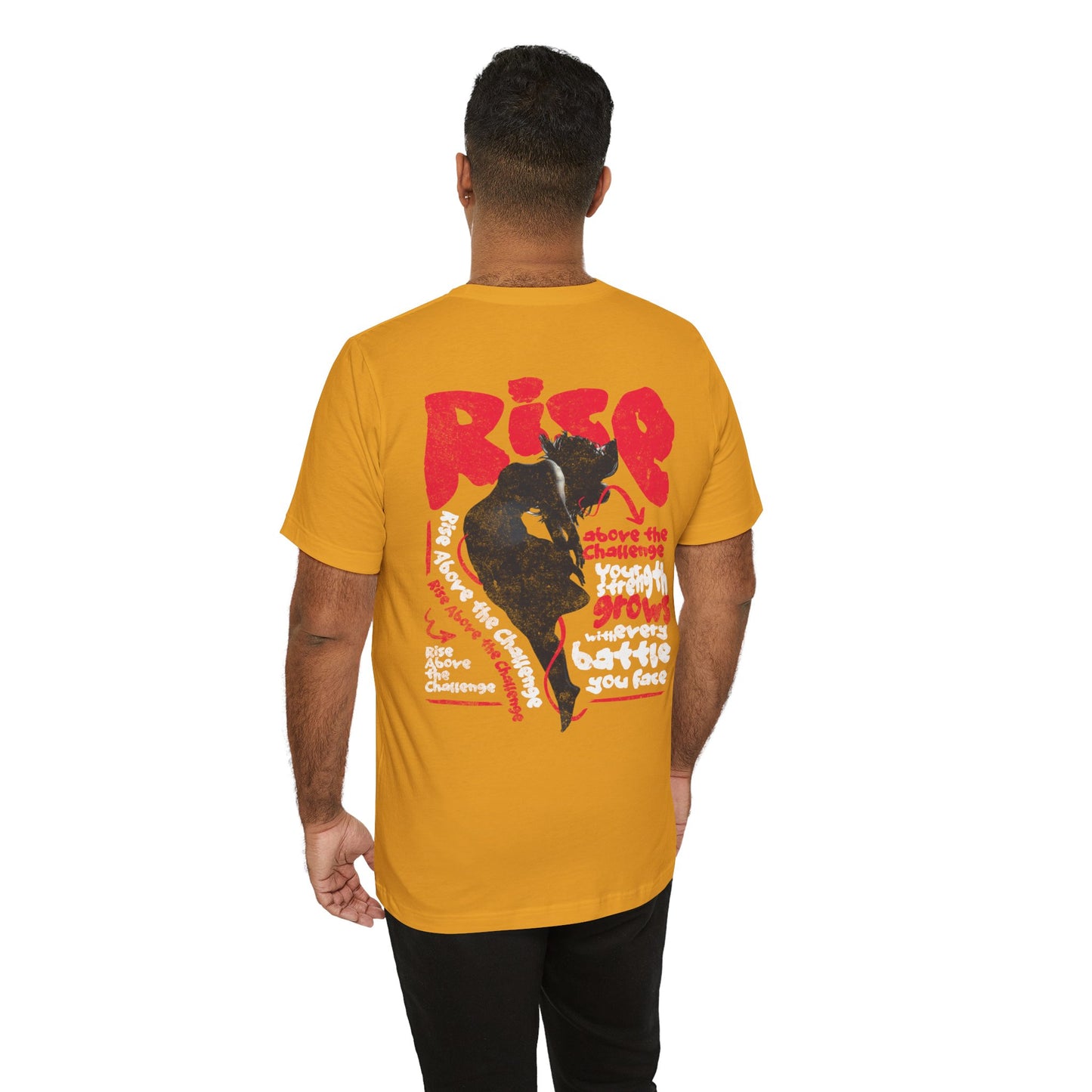 F&BPD - Unisex T-shirt - Rise Tee – Empowerment & Motivation Statement Shirt