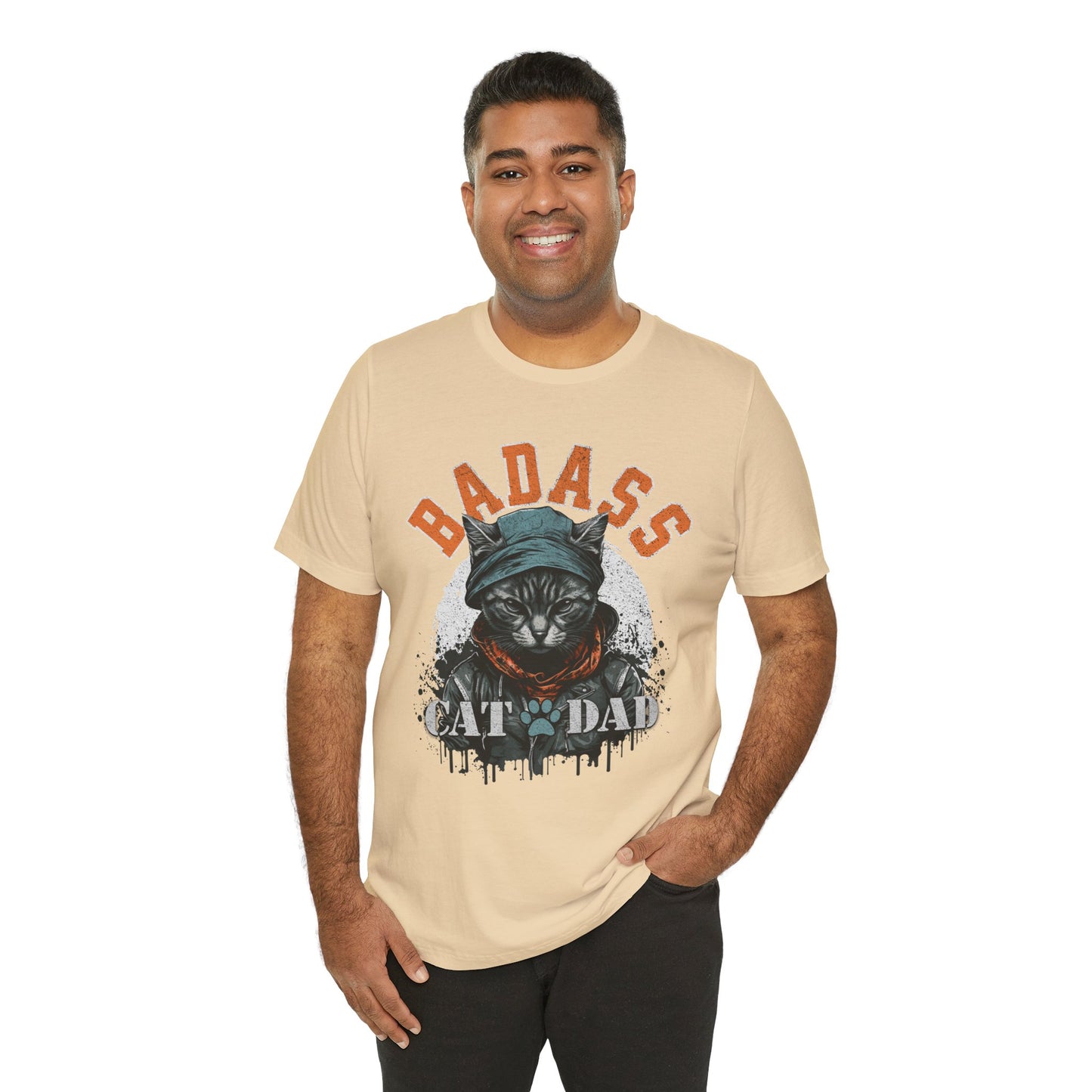 Badass Cat Dad Unisex T-Shirt – Funny Cat Lover Tee for Proud Pet Owners - FPD