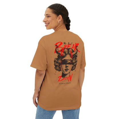 F&BPD - We Don’t Break Down, We Breakthrough Oversized Tee – Bold Strength Streetwear