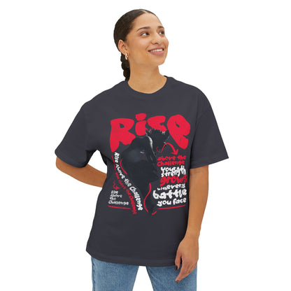 FPD - Rise Oversized Tee – Empowerment & Motivation Statement Shirt