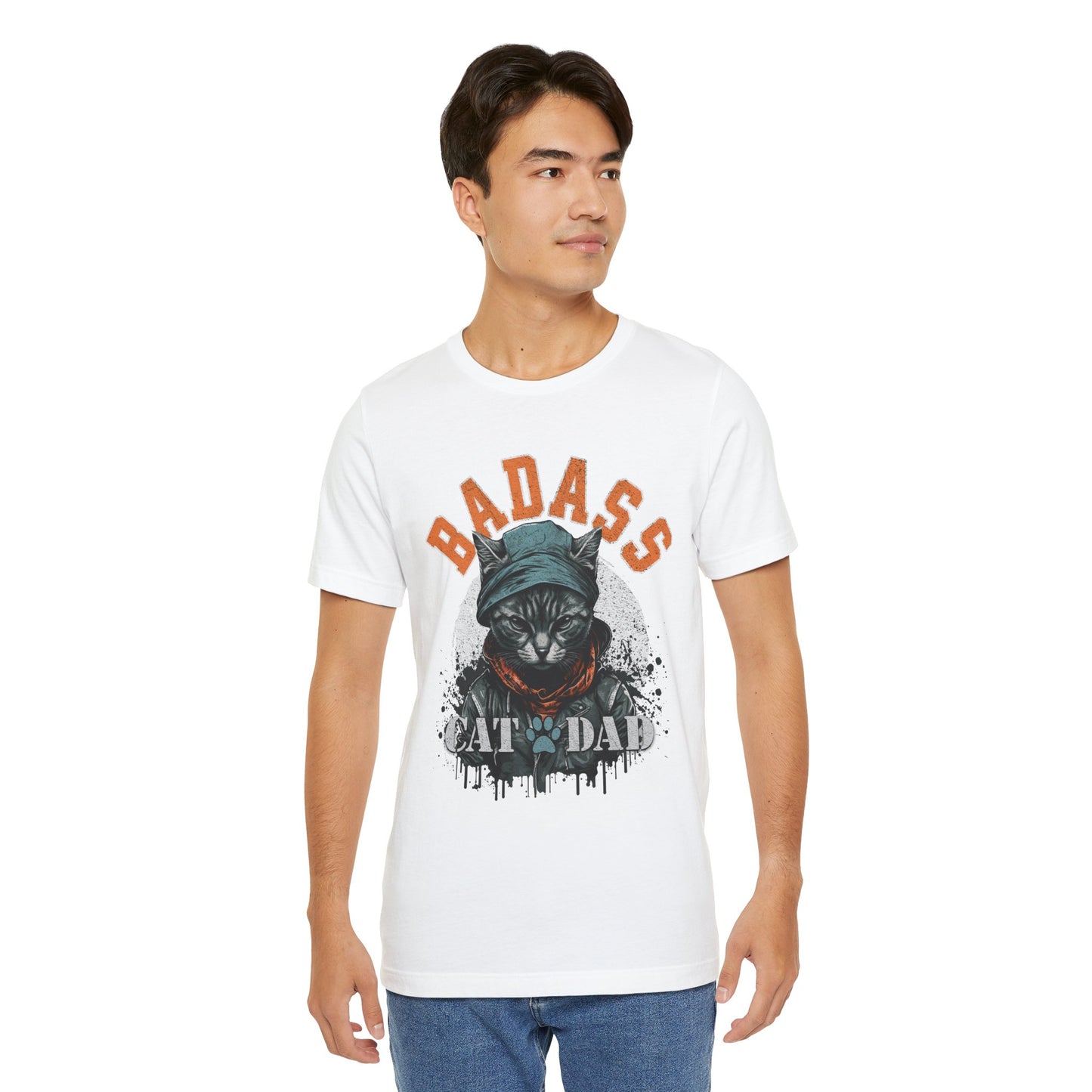 Badass Cat Dad Unisex T-Shirt – Funny Cat Lover Tee for Proud Pet Owners - FPD