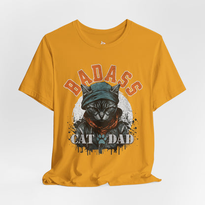 Badass Cat Dad Unisex T-Shirt – Funny Cat Lover Tee for Proud Pet Owners - FPD