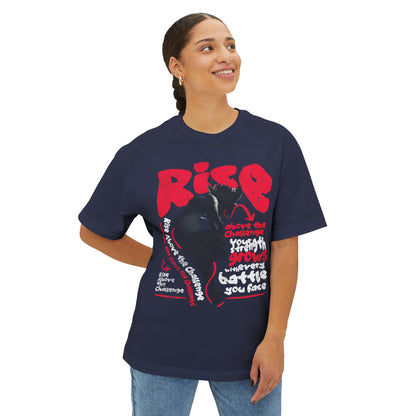 FPD - Rise Oversized Tee – Empowerment & Motivation Statement Shirt