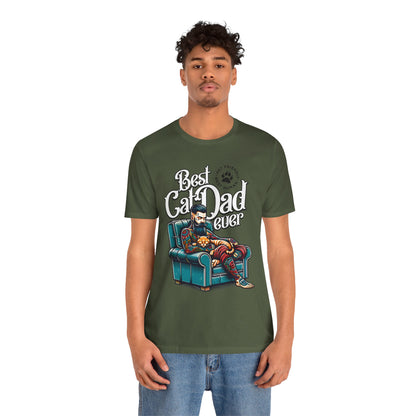 Best Cat Dad Ever Unisex T-Shirt – Perfect Gift for Cat Lovers - FPD