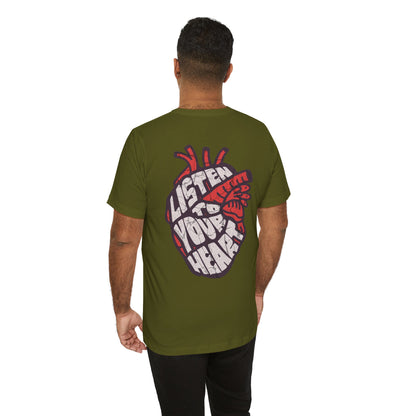F&BPD - Unisex T-shirt - Listen to Your Heart Tee – Intuition & Emotion Statement Shirt