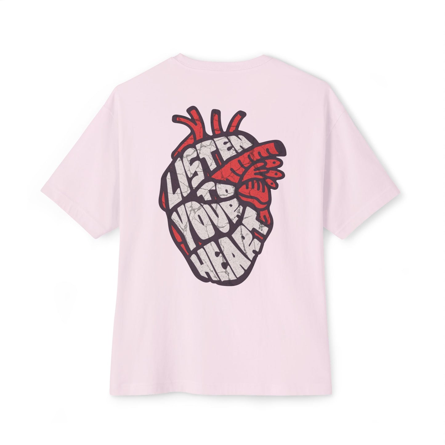 F&BPD - Listen to Your Heart Oversized Tee – Intuition Statement Streetwear