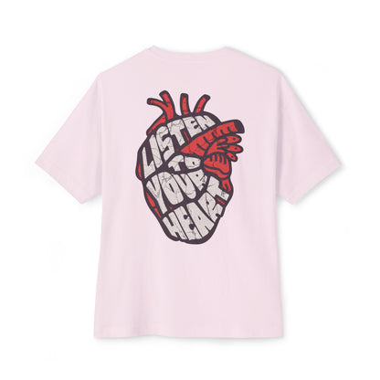 F&BPD - Listen to Your Heart Oversized Tee – Intuition Statement Streetwear