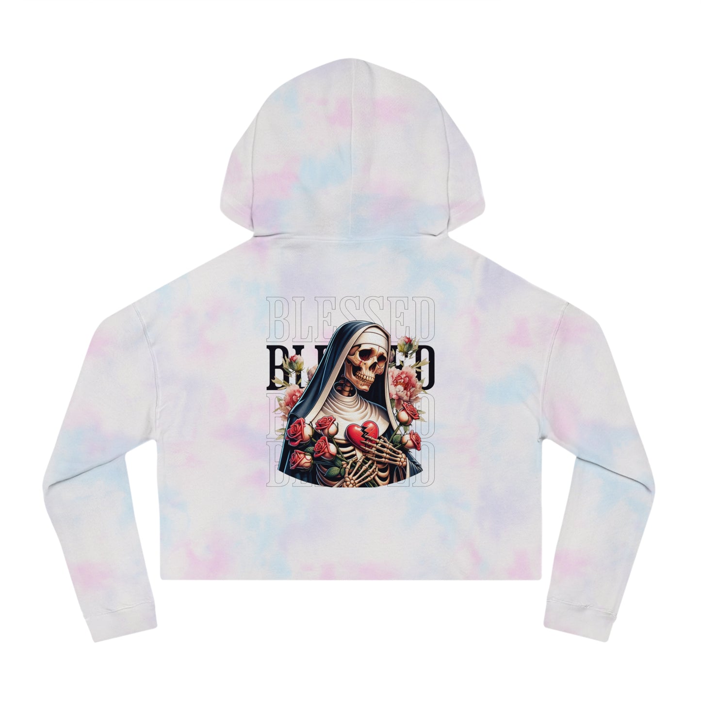 Blessed - Cropped Hooded Sweatshirt