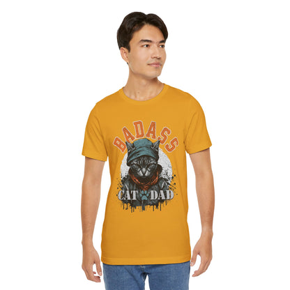 Badass Cat Dad Unisex T-Shirt – Funny Cat Lover Tee for Proud Pet Owners - FPD