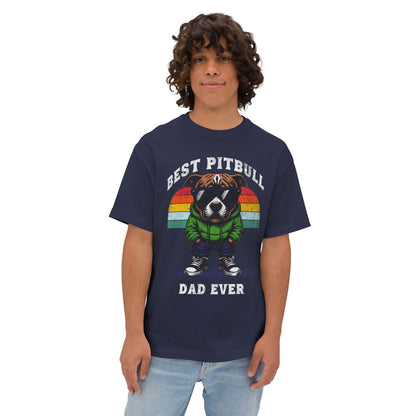 FPD - Best Pitbull Dad Oversized Tee – Dog Lover Streetwear