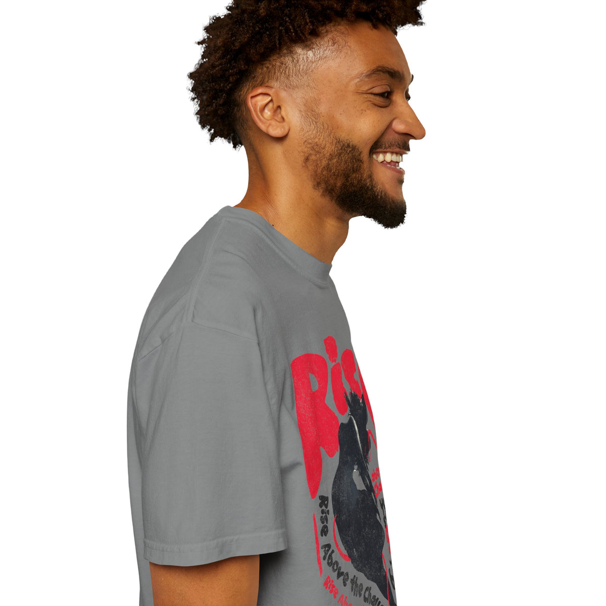 FPD - Rise Above the Challenge Grunge Tee | Mental Health Resilience & Inner Strength Apparel