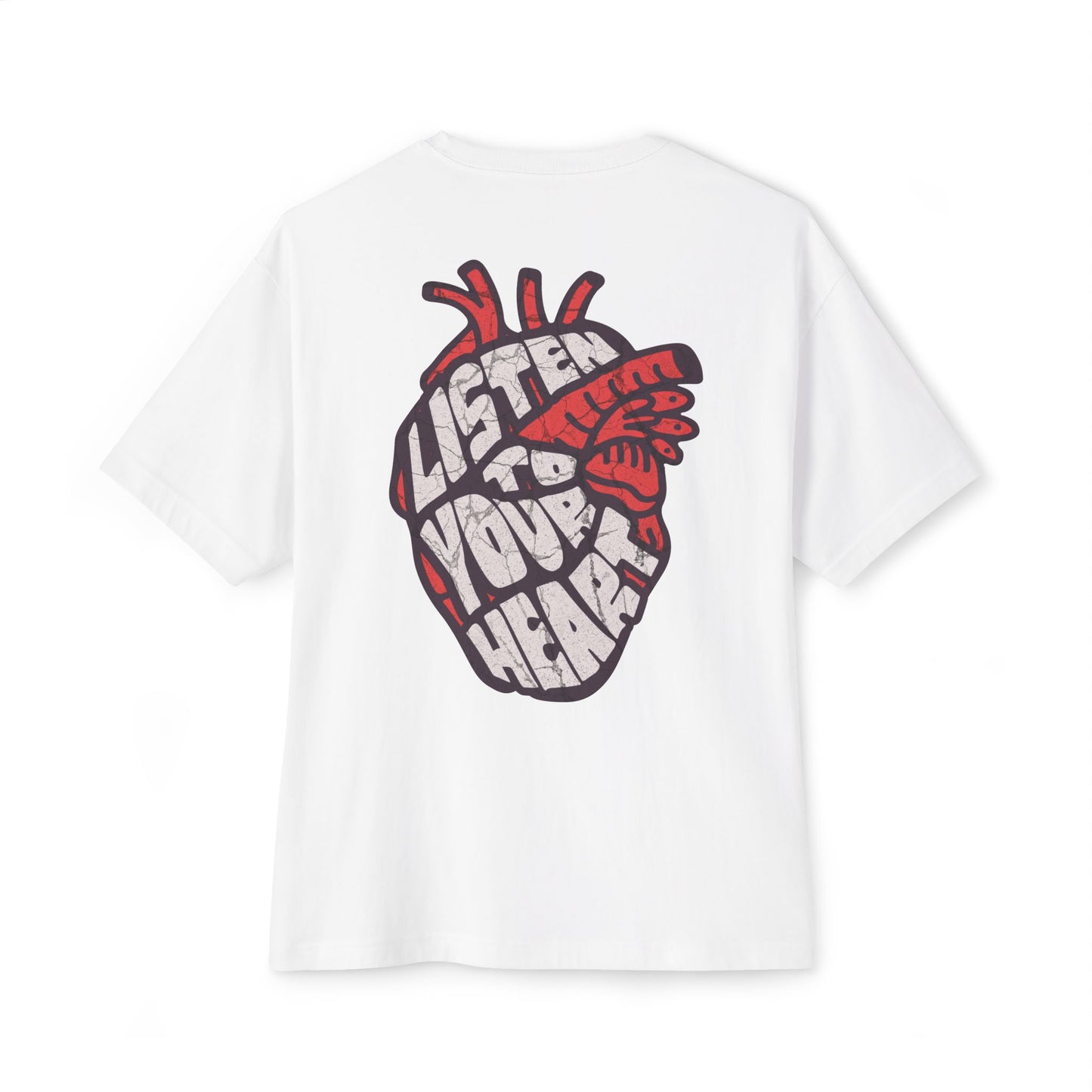 F&BPD - Listen to Your Heart Oversized Tee – Intuition Statement Streetwear