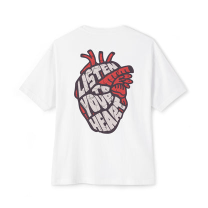 F&BPD - Listen to Your Heart Oversized Tee – Intuition Statement Streetwear