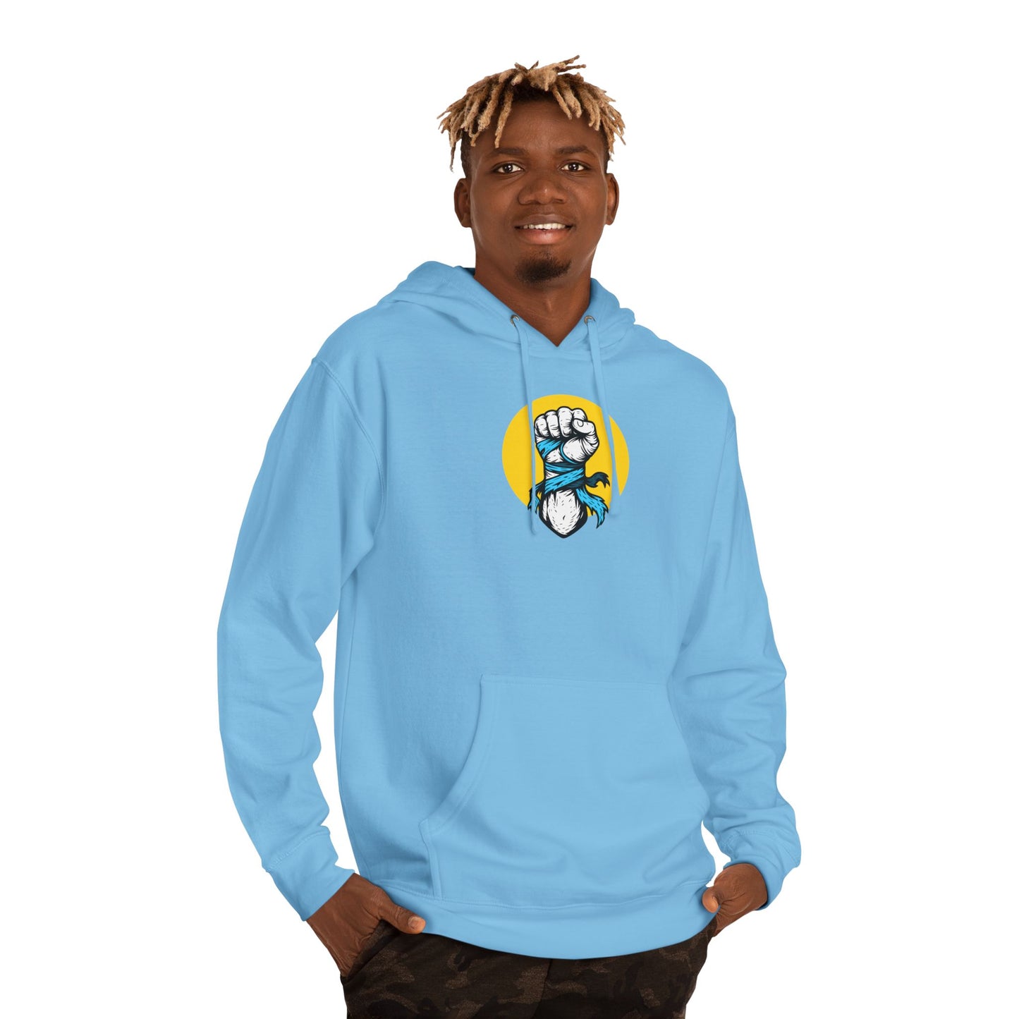Unisex Hoodie: Fighter Survivor Still Here
