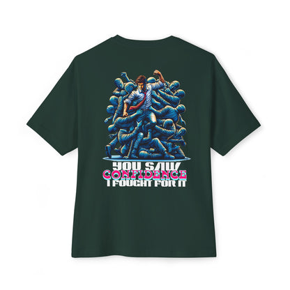 F&BPD - I Fought for Confidence Oversized Tee – Empowerment Streetwear