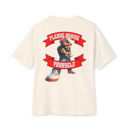 Oversized Sarcasm Streetwear Tee – “Please Advise Yourself” - BPD