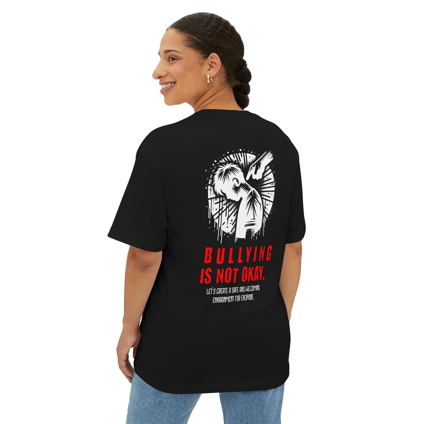 F&BPD - Bullying is NOT okay - Unisex Oversized T-shirt