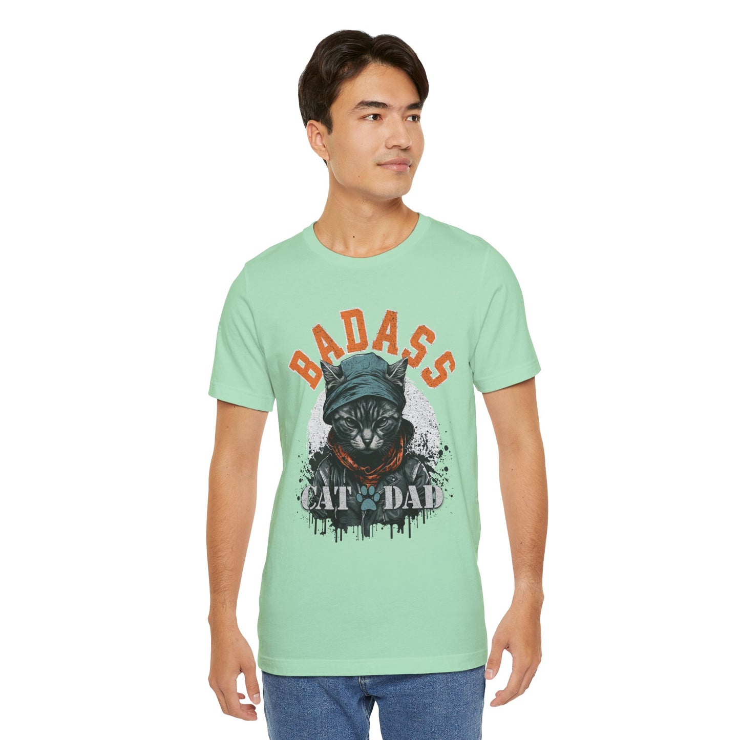 Badass Cat Dad Unisex T-Shirt – Funny Cat Lover Tee for Proud Pet Owners - FPD