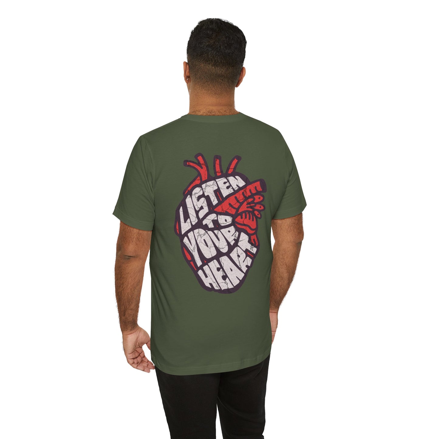 F&BPD - Unisex T-shirt - Listen to Your Heart Tee – Intuition & Emotion Statement Shirt