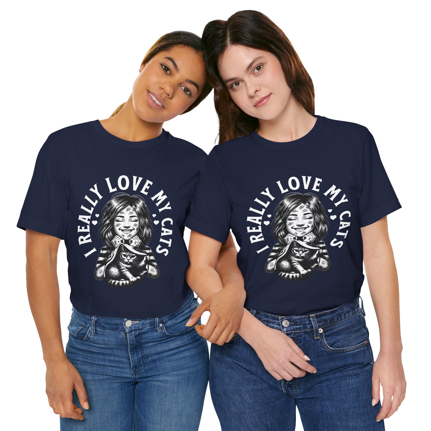 I Really Love My Cats T-Shirt | Cute Cat Lover Unisex Tee - FPD