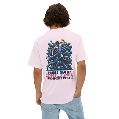 F&BPD - I Fought for Confidence Oversized Tee – Empowerment Streetwear
