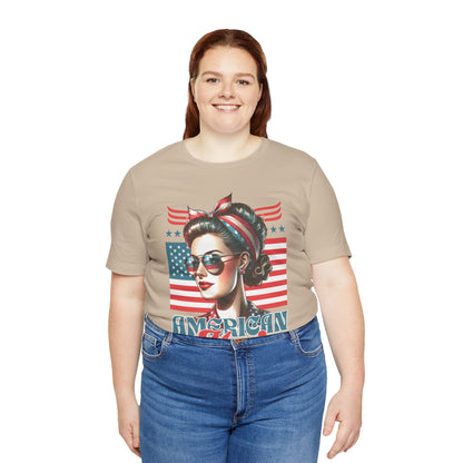 American Mom T-Shirt – Patriotic Tee for Moms